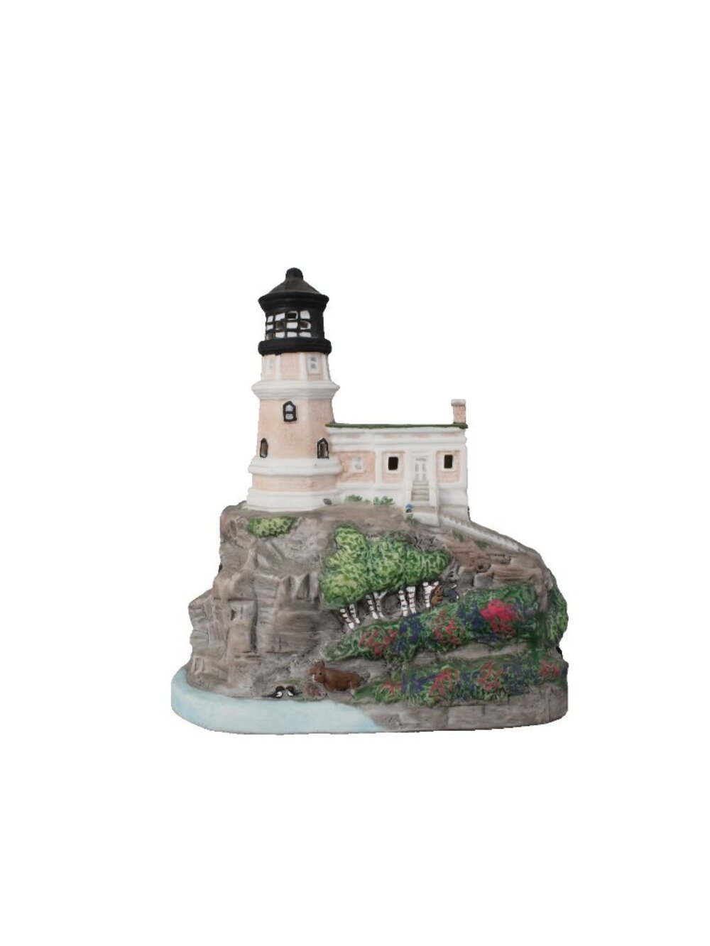 Dave Grossman Creation Light House Lamp Split Rock MN AS IS Lighthouse Lamp